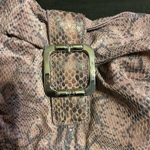 BCBG snakeskin style handbag pink